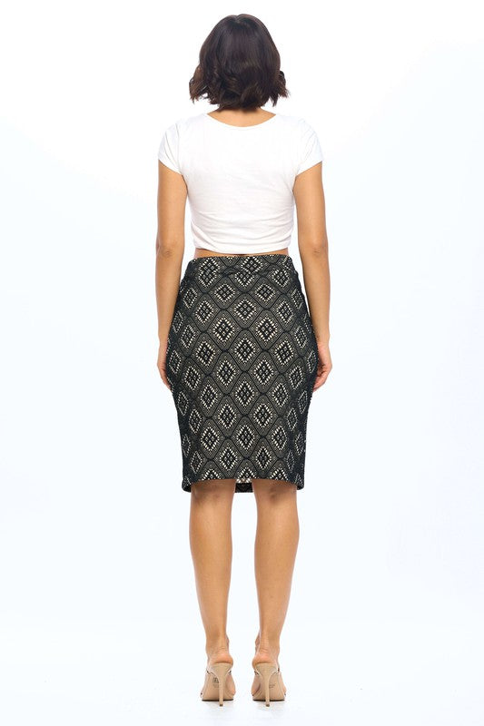 Print Midi Skirt