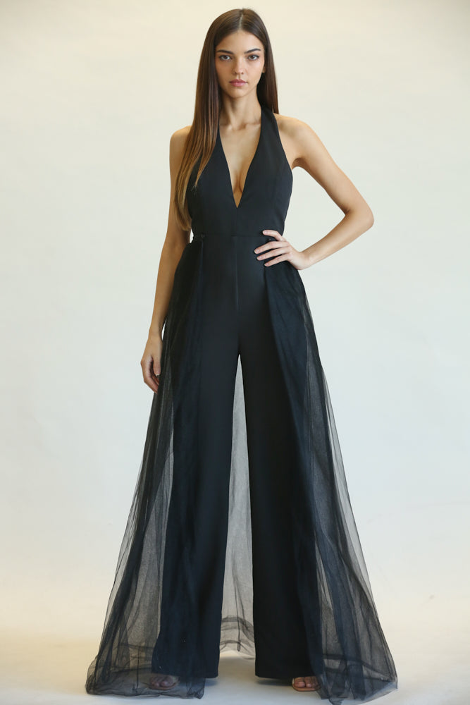 Jarka - Halter Neckline Jumpsuit/Dress