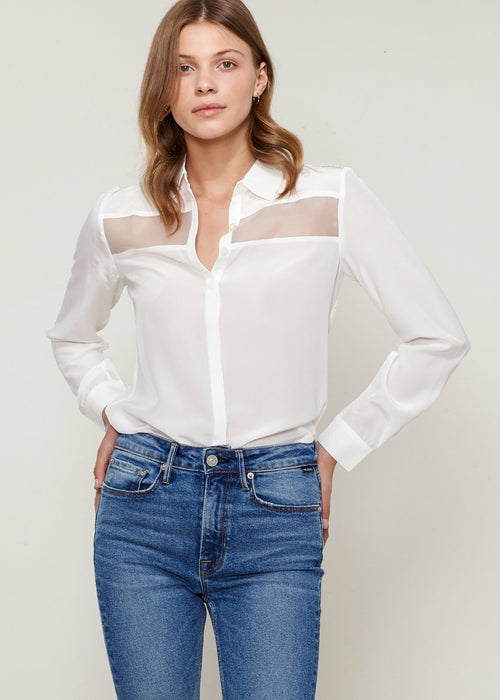 Women's Sydney Button Up Shirt In Ivory