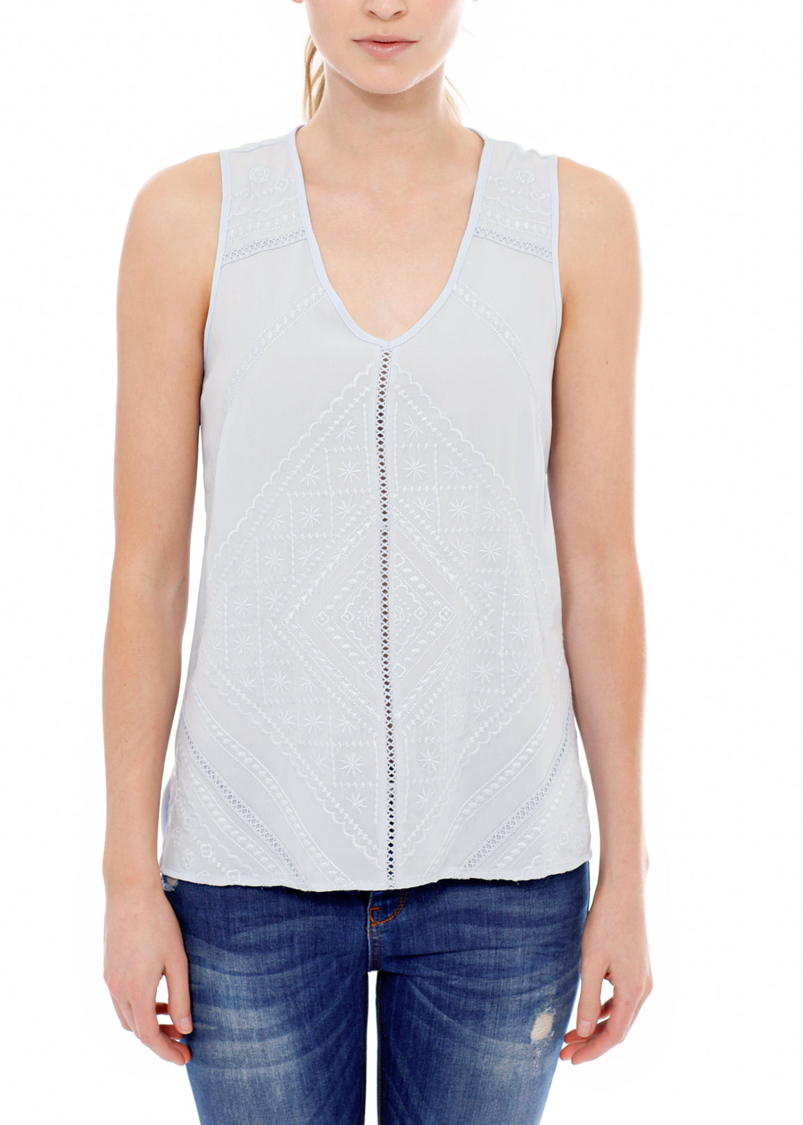 Women's Sleeveless V Neck Tank Top