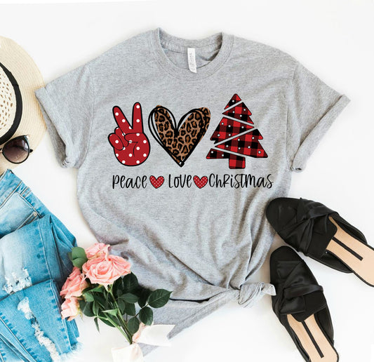 Peace Love Christmas T-shirt